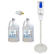 Kingdom KHSD4W Elite Series Automatic Touchless Soap Dispenser with Stand-White Bundle: Keep Your Hands Clean and Safe with This 2-in-1 Set