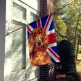 thumbnail image 2 of Carolines Treasures LH9504CHF Irish Setter with English Union Jack British Flag House Flag House Size multicolor, 2 of 4