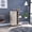 Beige, variant on Four locking casters - Open liquor bottle shelves - Patio bar - Movable storage