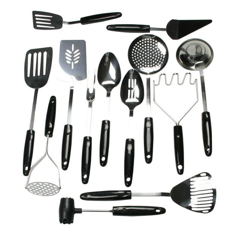 Spatula Black Plastic 12.5 Cooking Kitchen Turner Flipper Utensil Tool New