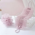 thumbnail image 2 of 2-in-1 Shower Pouf & Back Scrubber, Exfoliating Washcloth Towel with Suction Cup - Body Scrubber Exfoliator, Loofah Sponge, Men Women Net Sponge Rag for Use in Shower Bath Shower Scrubber, 2 of 6