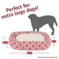 thumbnail image 3 of Majestic Pet Sherpa Links Bagel Pet Bed for Dogs, Calming Dog Bed Washable, Extra Large, Coral, 3 of 5