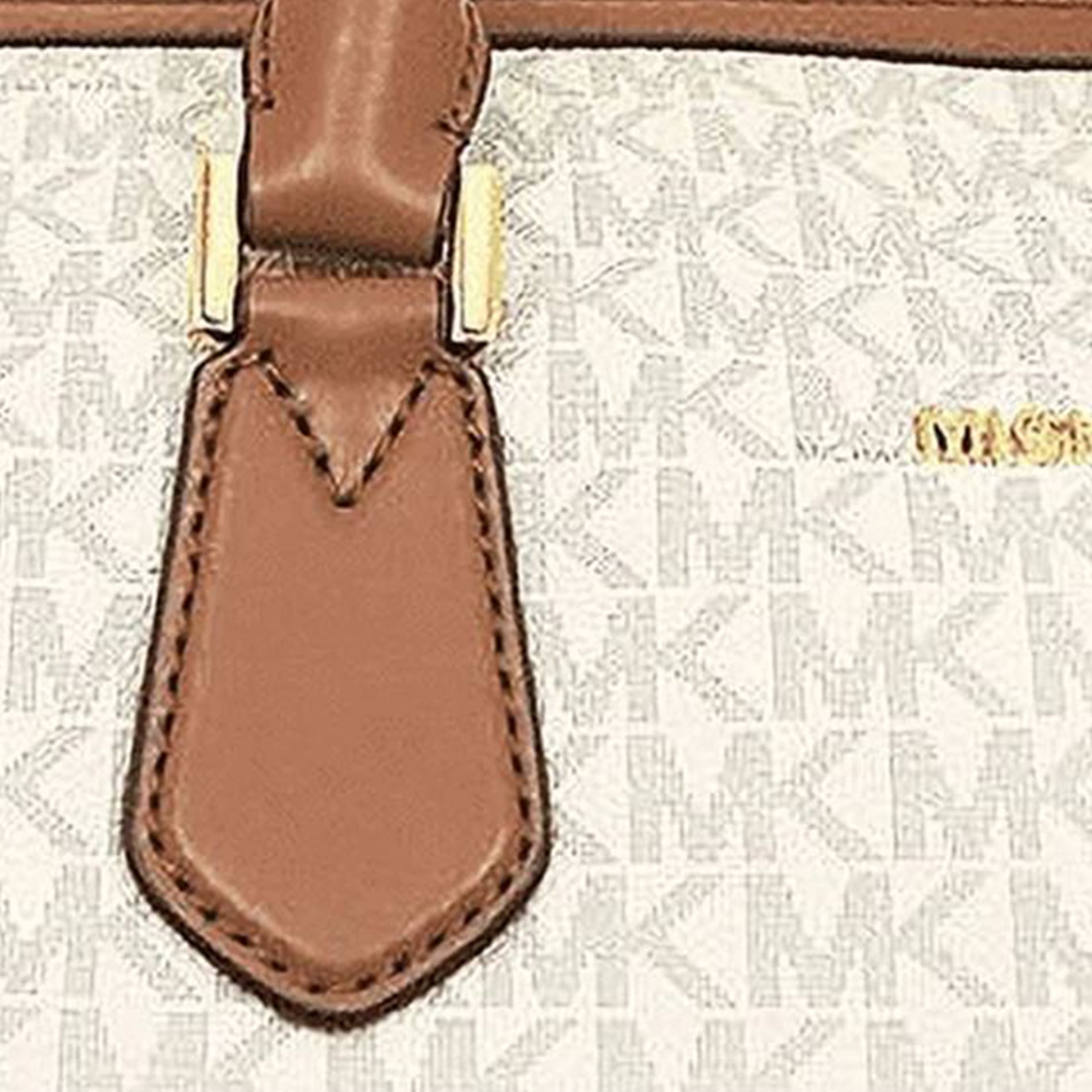Michael Kors Travel Large Duffle Bag In PVC Signature (Vanila)
