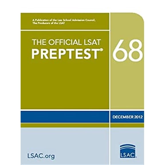 Pre-Owned The Official LSAT PrepTest 68 : (Dec. 2012 LSAT) (Paperback) 9780984636075