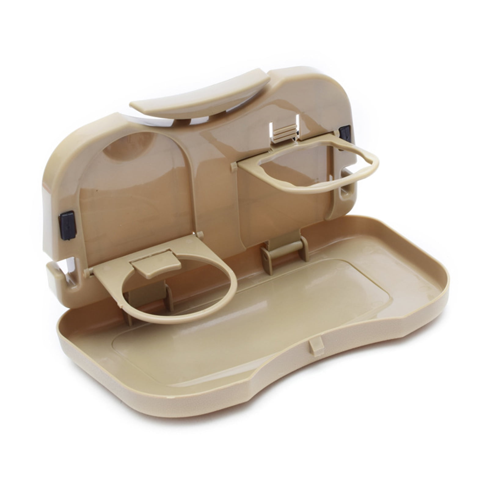 Back Seat Car Organizer with Tray Table Back Seat Mounted Dining Table Foldable Back Seat Tray Multi-functional with Water Cup Bottle Beverage Stand