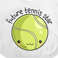 thumbnail image 4 of Inktastic Future Tennis Star- Cute Tennis Ball Boys or Girls Baby Bib, 4 of 4