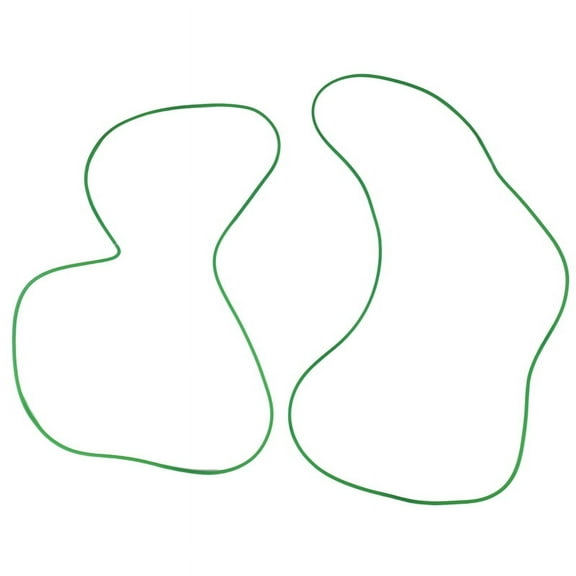 2Pcs Round Belting Riding Cycling Training Table Transmission Roller Platform PU Belt 5MM for Drive Transmission