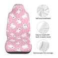 thumbnail image 5 of Sikiie Pink Cartoon Bear Car Seat Protector 2 Pack Car Seat Cushion Mat, Car Seat Covers for SUV, Truck, Van, 5 of 7