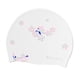 thumbnail image 5 of Gorro de natación de silicona antideslizante, suave y estampado, para piragüismo intensivo. blanco, 5 of 9
