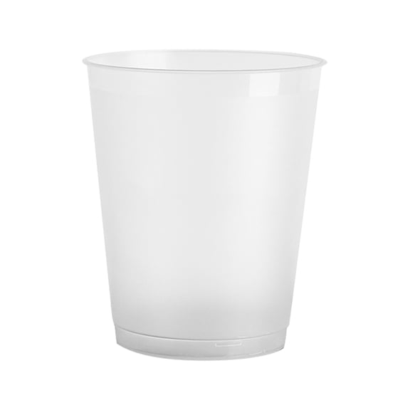 Plastic Frosted Cups Semi Transparent Party Drinkware Lightweight Dishwasher Safe for Indoor Outdoor Use 12 oz Set of 5