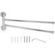 thumbnail image 2 of Stainless Steel Towel Rack, Swing Out Rotating Wall Mounted Towel Shelf Space Saving Towel Bar, 2 of 5