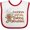 White and Red, variant on Inktastic Nonna and I Are Baking Buddies Boys or Girls Baby Bib