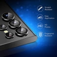thumbnail image 3 of 2pcs Camera Lens Protector Compatible Samsung Galaxy S22 Ultra, Hd Tempered Glass Metal Ring Camera Protector, 3 of 3