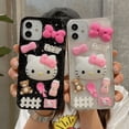 thumbnail image 3 of Sanrio Hello Kitty Baby Lovely Bow Phone Cases For iPhone 15 14 13 11 12 Pro Max Pink Girl Luxury Silicone Anti-Fall Back Cover For iPhone 15 Black|https://ae01.alicdn.com/kf/Sabc51f0647d74c43870c16c0, 3 of 5