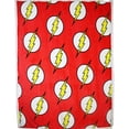 thumbnail image 2 of Flash 805673 DC Comics Flash Symbol All Over Thick Micro Sherpa Throw Blanket, 2 of 3