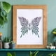 thumbnail image 5 of Plantillas de mariposas para decoración de pared, 30 x 30 cm (11,8 x 11,8 pulgadas), de plástico, para dibujar y pintar mariposas., 5 of 9