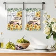 thumbnail image 3 of Sunflowers Trucks Kitchen Towels Set of 3, Spring Farmhouse Eucalyptus Gray Wooden Absorbent Dish Towels for Kitchen, Microfiber Hand Towel, Quick Drying Tea Towel for Cleaning Decorative Dishcloths, 3 of 7