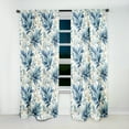 thumbnail image 3 of Designart "Patterns Of Tranquility I" Floral Blackout Curtain Single Panel, 3 of 4