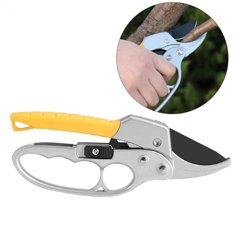 8" Pruning Shears Hand Pruner Ratchet Scissors Branch Cutter Trimmer Bonsai Tool 
