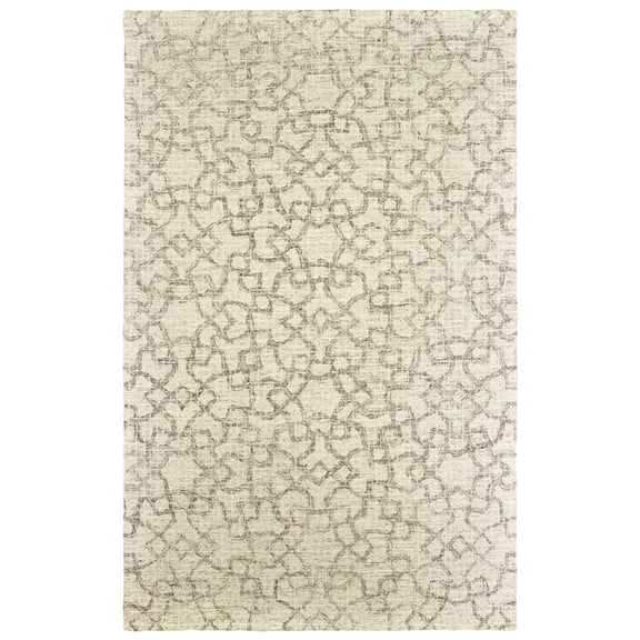Oriental Weavers Tallavera Area Rug 55608 Tan Diamonds Interlocking 3' 6" x 5' 6" Rectangle