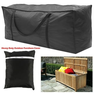 Patelai 2 Pcs Cushion Cover Storage Bag Protective Zippered Storage Bags  Waterproof Outdoor Cushion Storage Bag with Handles for Winter Patio