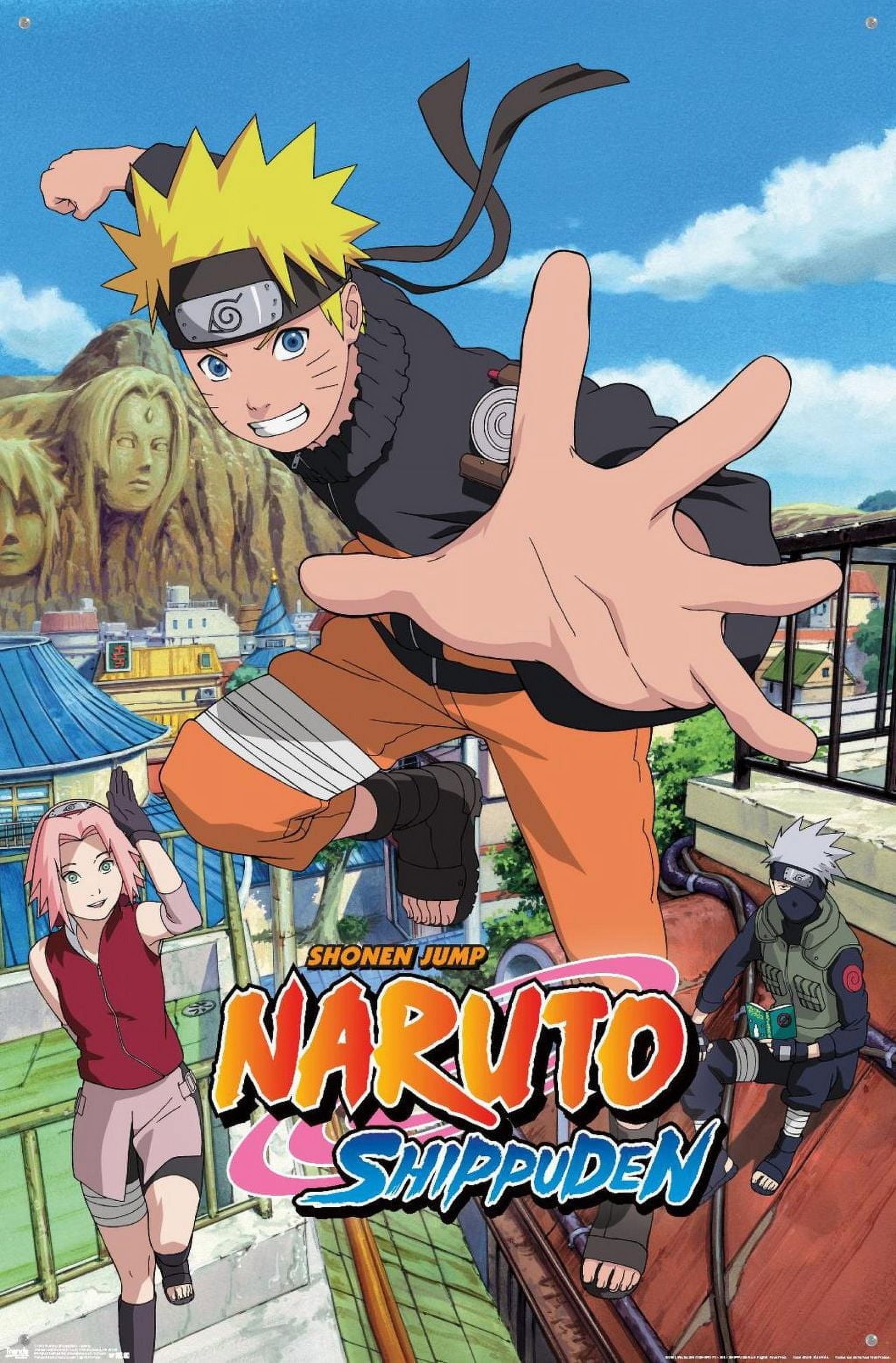 Naruto Shippuden - Jump Wall Poster, 22.375" x 34"