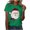 Green, variant on Christmas Shirts for Women Santa Claus T-Shirt Casual Holiday Xmas Short Sleeve Crew Neck Tee Tops