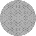 thumbnail image 1 of Ahgly Company Machine Washable Indoor Round Transitional Gunmetal Gray Area Rugs, 5' Round, 1 of 7