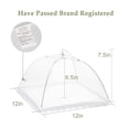 thumbnail image 2 of Large and Tall 12*12 Pop-Up Mesh Food Covers Tent Umbrella for Outdoors, Screen Tents, Parties Picnics, BBQs, Reusable and Collapsible，3PACK, 2 of 5