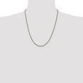 thumbnail image 2 of Auriga Fine Jewelry 925 Sterling Silver Ruthenium-plated 1.7 mm Twisted Tight Wheat Chain Necklace for Women 22", 2 of 7