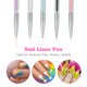 thumbnail image 5 of Juego de pinceles para decoración de uñas de 10 piezas Lápiz delineador de uñas de doble punta, 5 of 5