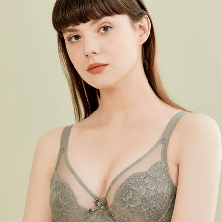 

Sweetener Ultra-Thin Lace Unlined Bra Underwire Unpadded Full Coverage Bra Women‘s Underwear & Lingerie