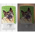 thumbnail image 2 of Caroline's Treasures LH9218CNL Norwegian Elkhound St. Patrick's Day Shamrock Portrait Ceramic Night Light, 6x4x3",, 2 of 2