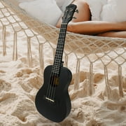 VIVICTORY 23 inch Concert Ukulele 5 in 1 Kit [Black] String Instrument by Musictopia
