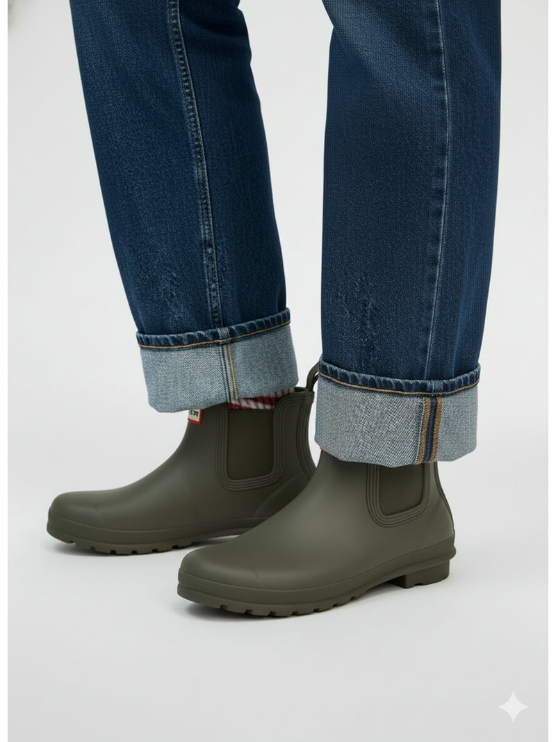 Hunter Women's Original Chelsea Boots Olive Leaf WFS2078RMA OVL
