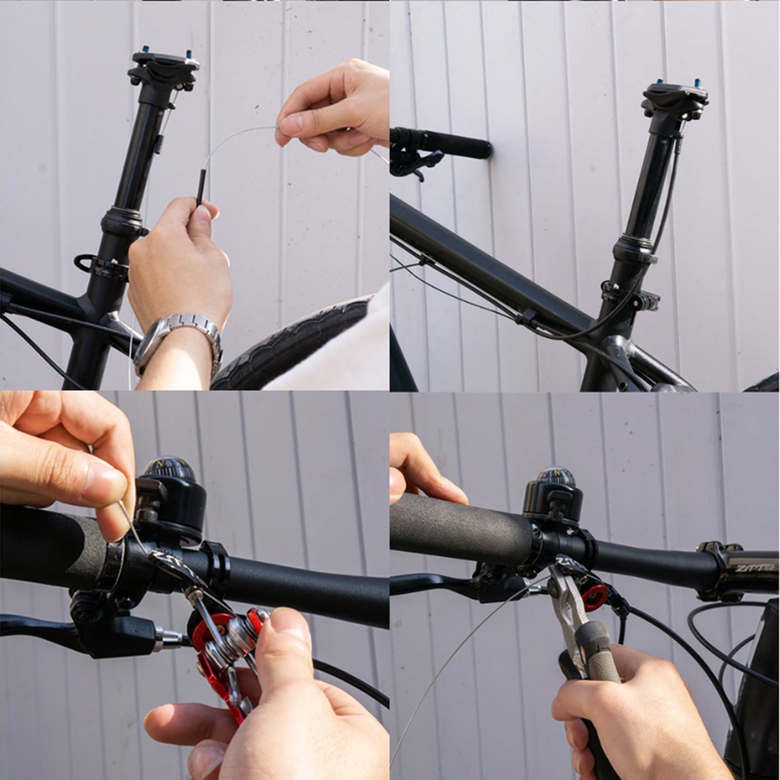 Details about   Ultralight Bike Remote Control Seatpost Dropper Seat Post External Cable Routed 