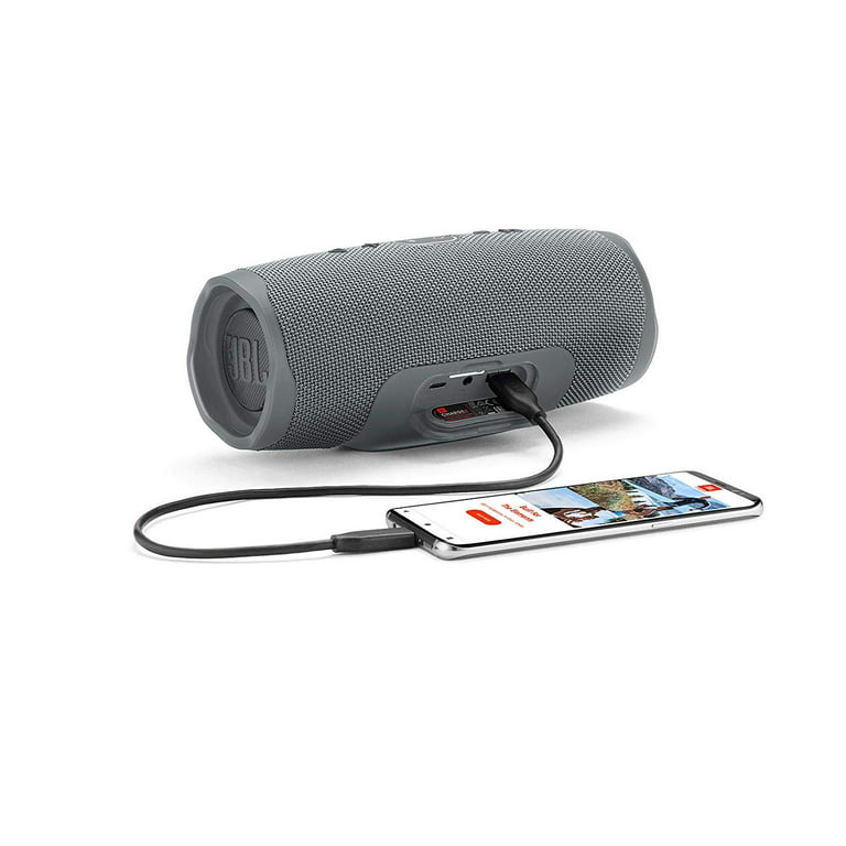 JBL Charge 4 Portable Waterproof Wireless Bluetooth Speaker - Grey