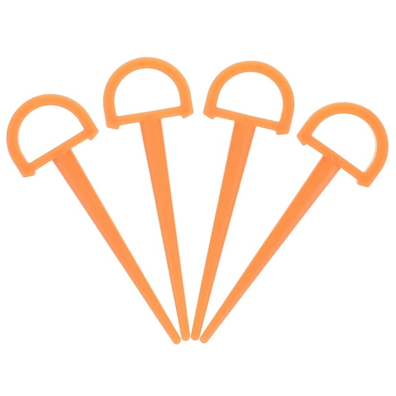 4Pcs Heavy Duty Tent Stakes Portable Tent Pegs Lightweight Plastic Tent Stakes Reusable Small Tent Pegs
