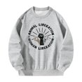 thumbnail image 3 of Sudadera con cuello redondo para mujer, ropa de calle, sin capucha, estampado gráfico, camisetas sueltas para el trabajo, senderismo, mochilero, , M M, 3 of 10