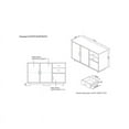 thumbnail image 6 of Galvin 2-Piece Reclaimed Oak Wood 2-Drawer Buffet and Display Shelf Set, 6 of 14