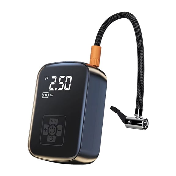 Wireless Car Air Compressor, Electric Air Pump, Tire Inflator for Motorcycle, Bicycle, Automatic Tire Inflation with Digital Display