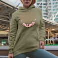 thumbnail image 2 of Loved, Strong, Important, Beautiful, Worthy, Mama with Flower Art Mother's Day Merch Gift, Sand Hooded Sweatshirt or Hoodie, Small, 2 of 5