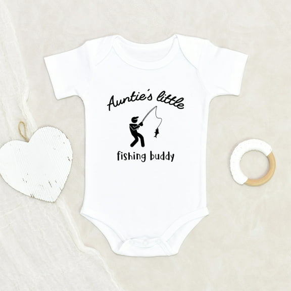 Newbabywishes - Cute Auntie's Little Fishing Pal Baby Clothes for Boys and Girls - Baby Clothing