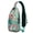 Chic Bohemian S, variant on Floral and Bee Artwork Sling Bag with Multiple Compartments, Adjustable Strap, Lightweight Durable Crossbody Backpack for Students, Office, Travelers, Rustic Boho Style