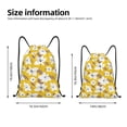 thumbnail image 4 of Kdxio Lilies Flowers Print Drawstring Backpack Bag,Waterproof Draw String Back Sack, Gym Drawstring Bags Swim Bag For Unisex, 4 of 9