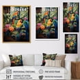 thumbnail image 4 of Designart "Jungle Paradise of Red Parrots II" Animals Framed Wall Art - Modern Yellow Parrot Living Room Framed Canvas Art, 4 of 6