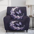 thumbnail image 2 of HELLHERO 4 Pack Moon and Floral Pattern Recliner Chair Slipcover, Brushed Recliner Chair Covers Side Pocket Anti Pet Hair Recliner Cover for Home Living Room, 2 of 8