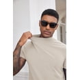 thumbnail image 3 of COOFANDY Mens Polo Shirt Casual Short Sleeve Button Collared Polo Golf Shirt Pocket Soild Cotton Tees T Shirt, 3 of 6