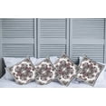 thumbnail image 6 of Ambesonne Vintage Throw Pillow Cover 4 Pack, Curlicues Floral Design, 16", Multicolor, 6 of 6