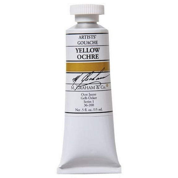 M GRAHAM YELLOW OCHRE 15ML GOUACHE